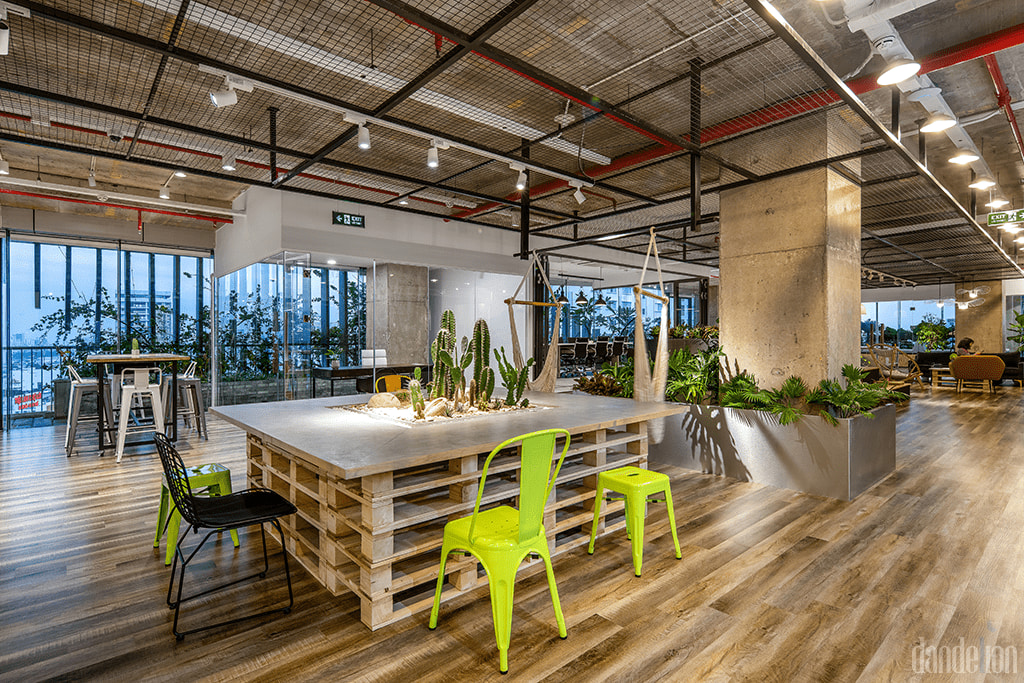 Văn ph&ograve;ng l&agrave;m việc mở hiện đại